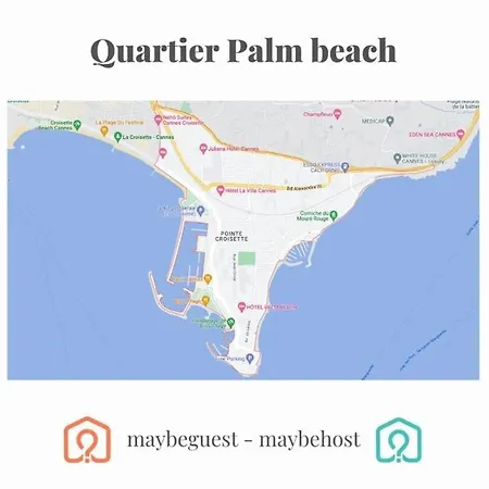 A071 - Spacieux Sur La Croisette Апартаменты Канны